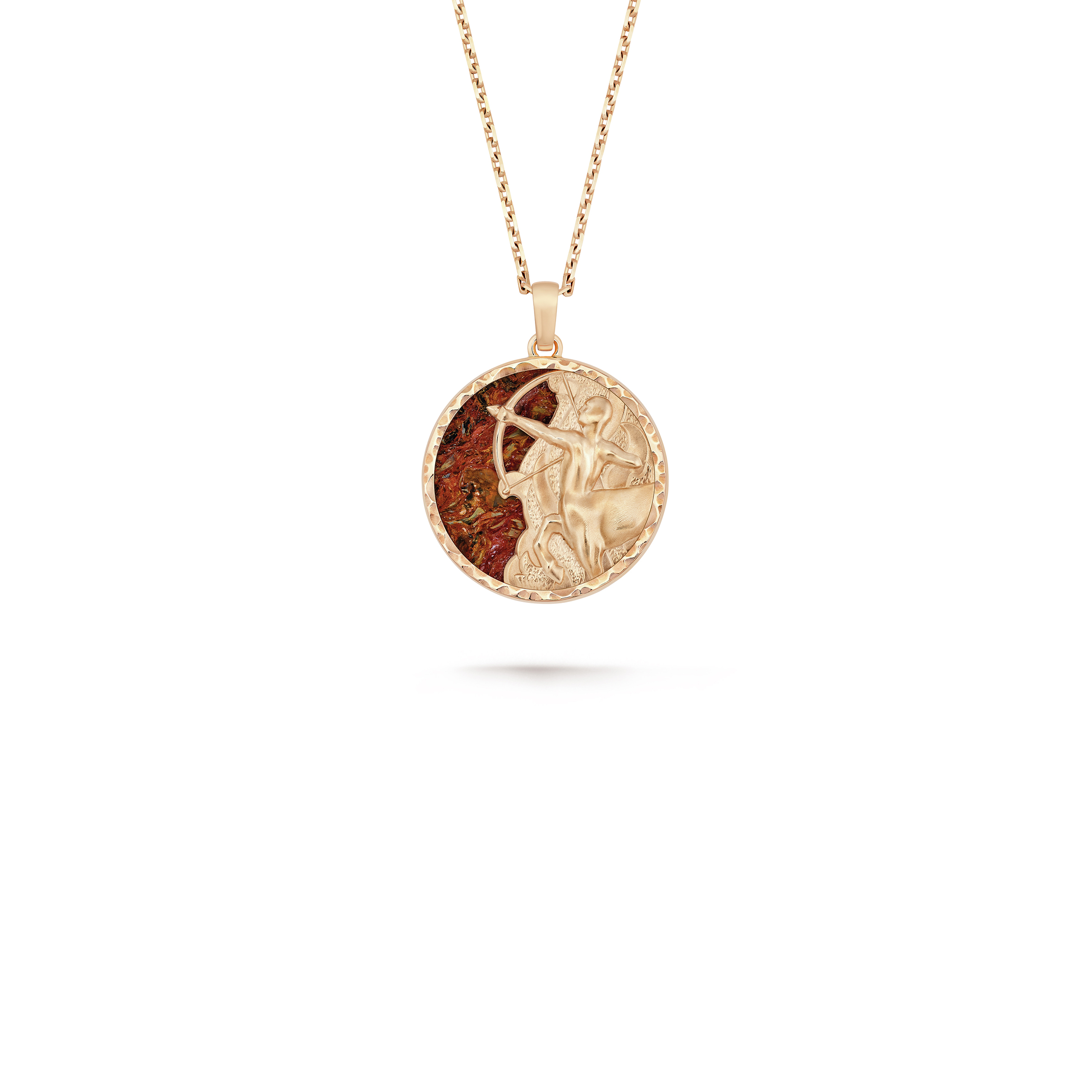 VAN CLEEF ARPELS ZODIAQUE LONG NECKLACE SAGITTARII (SAGITTARIUS) - ROSE GOLD, PIETERSITE  VCARP9R700